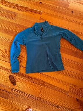Mountain Hardwear Teal Women's 1/4-Zip Fleece Top